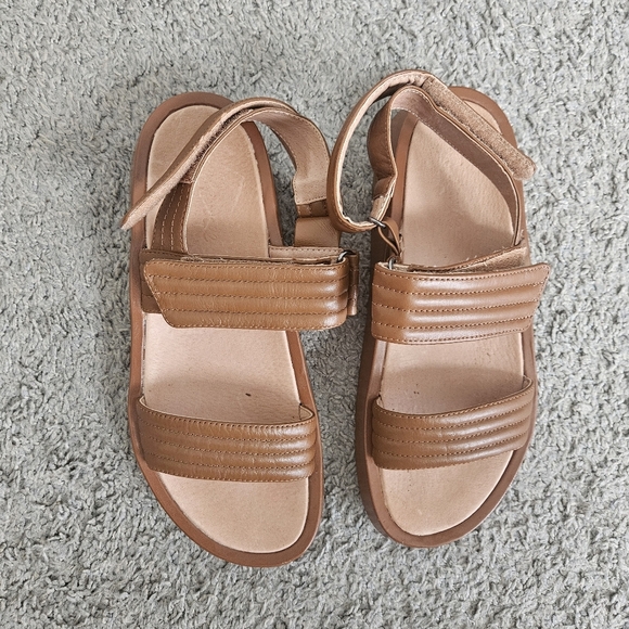 Madewell The Emmalee Brown Platform Sandal English Saddle - Picture 3 of 8